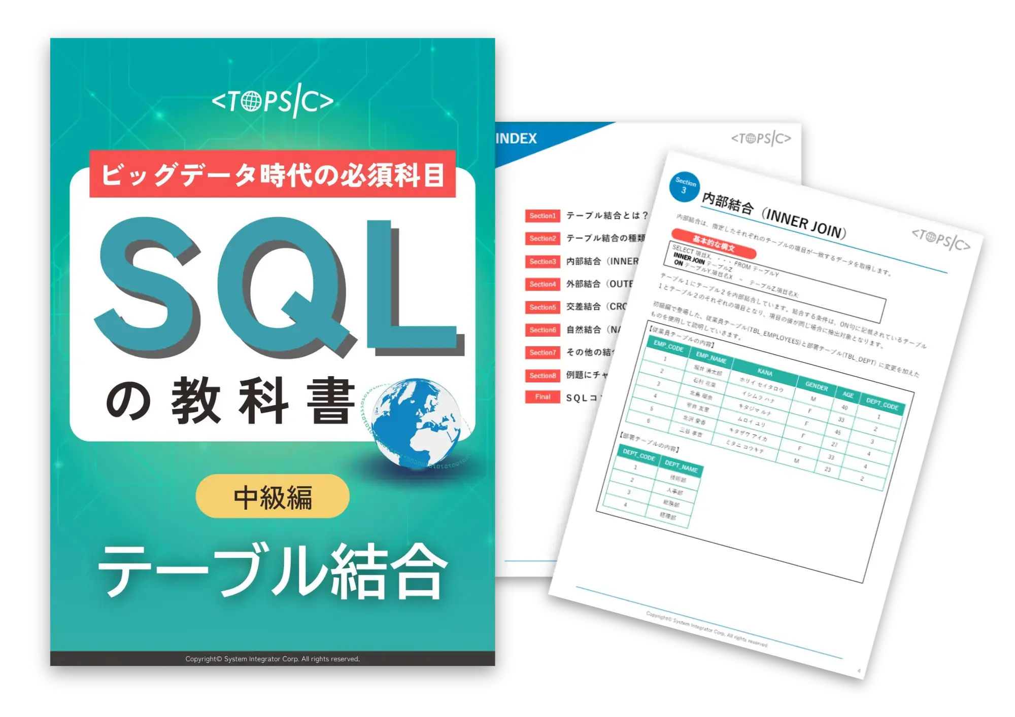 ビッグデータ時代の必須科目 SQLの教科書 （中級編：テーブル ...