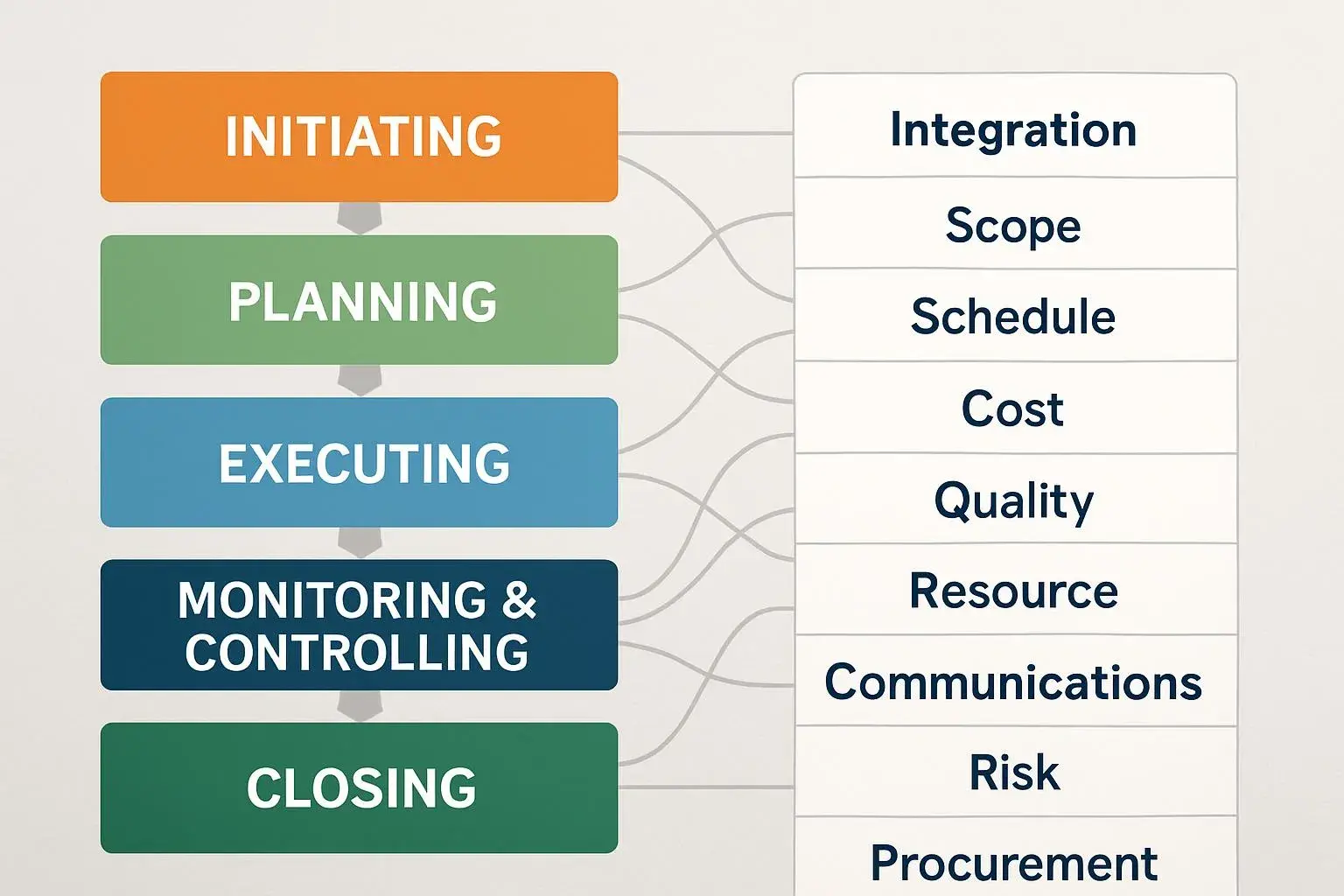 プロジェクトマネジメントの具体的なプロセスと流れ