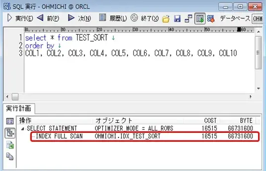 Oracle データの種類はデータベースのソート処理に影響があるのか 13