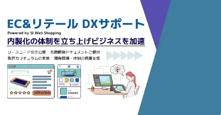 DXを目指すEC事業者・小売業を強力サポート～ECシステムの内製化体制立ち上げを支援。最短2か月で内製化が可能に～