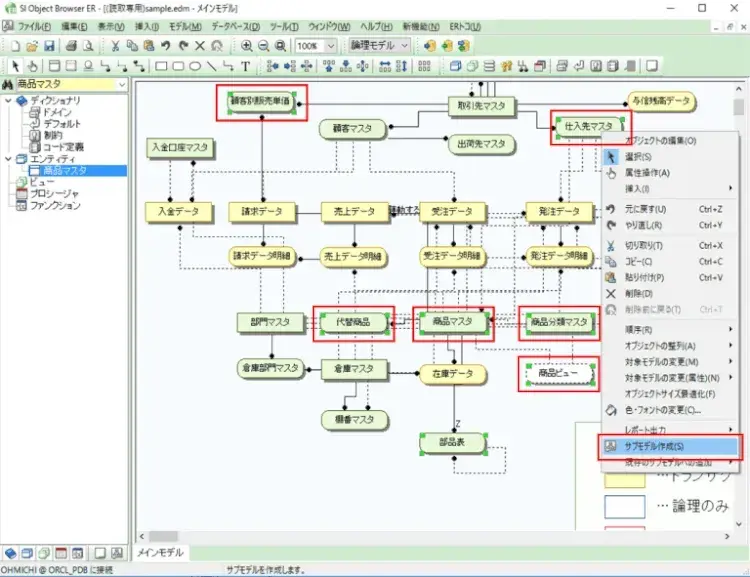 ER図 複雑な構成も簡単に管理できるサブモデルの作り方 1
