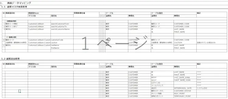 システム開発・設計企業必見！実際の設計書を公開！ 11