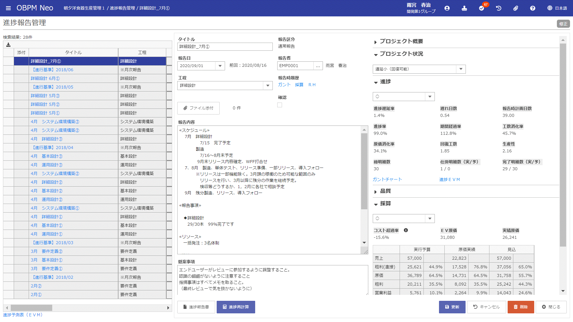 プロジェクトリーダー マネージャー 利用シーン プロジェクト管理