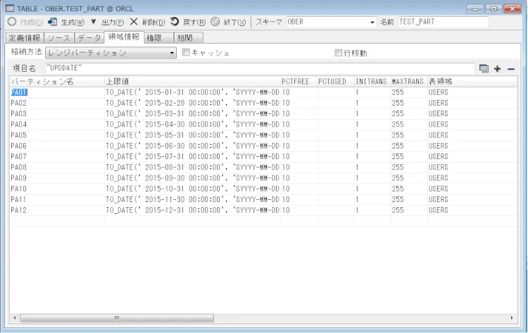 Oracle PARTITIONの効果を検証する 5