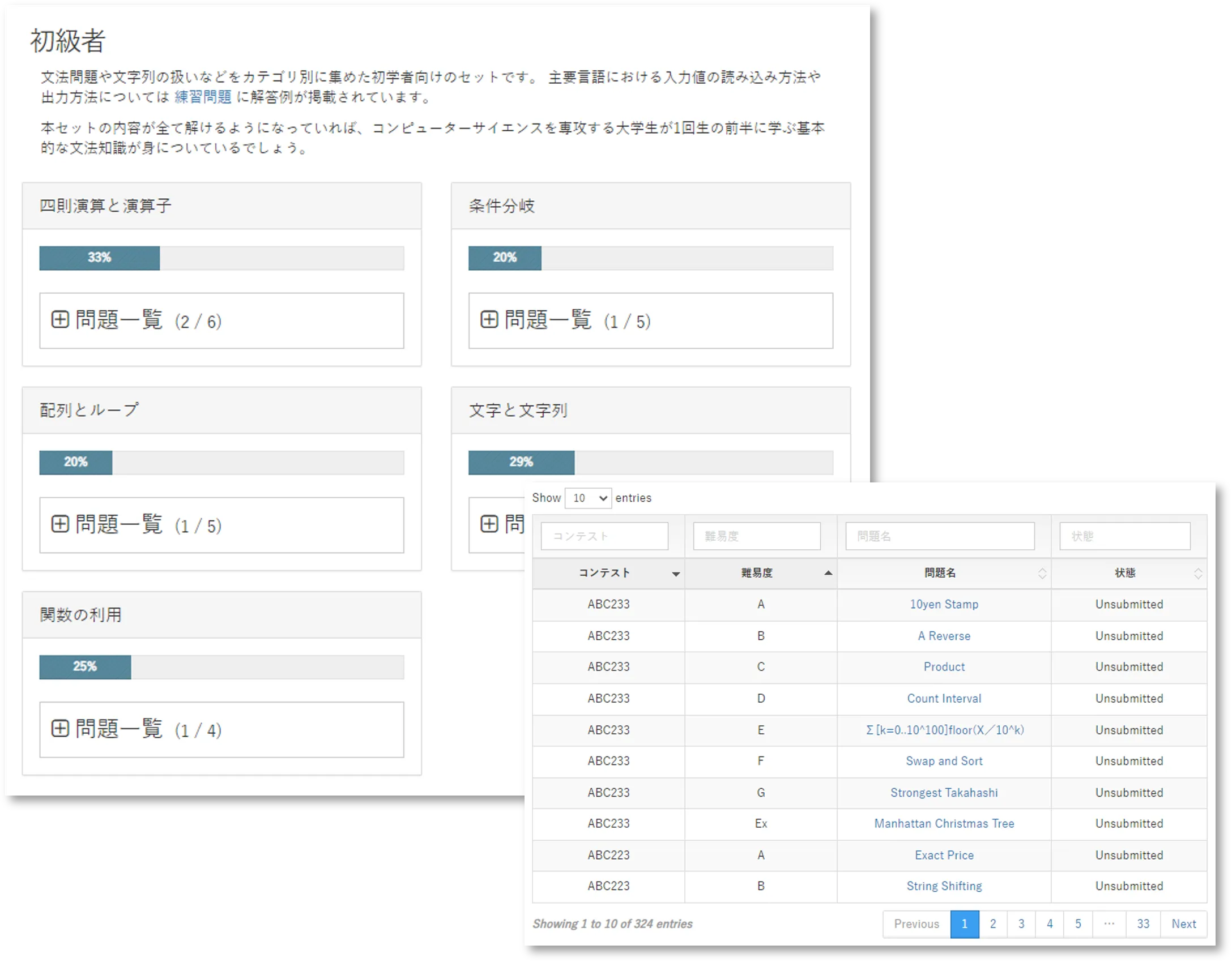 Topsic Pg プログラミングスキル判定サービス Topsic